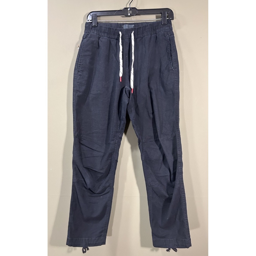 Topo Designs Dirt Pants Womens M Black Organic Cotton Canvas Outdoor Hiking